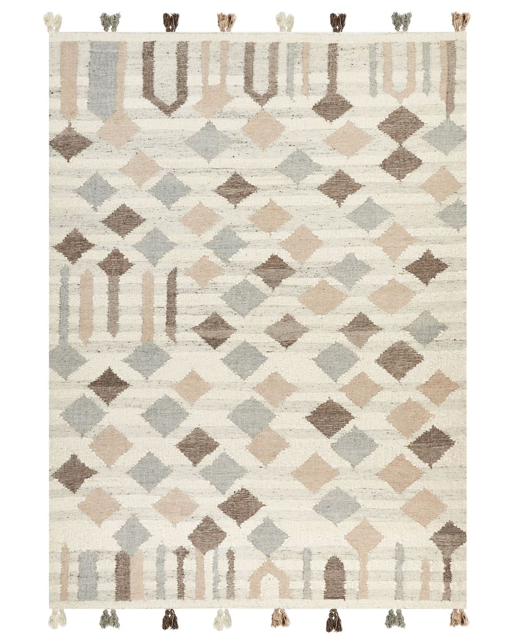 Teppich KAGHTSRASHEN Beige 200 x 300 cm Kelim Wolle