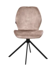 Set di 4 sedie da pranzo MORRISON Velluto Beige_1043148