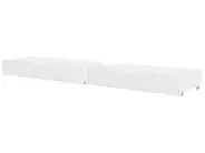 Set of 2 Bed Storage Drawers Pine Wood CRONAT White_964222