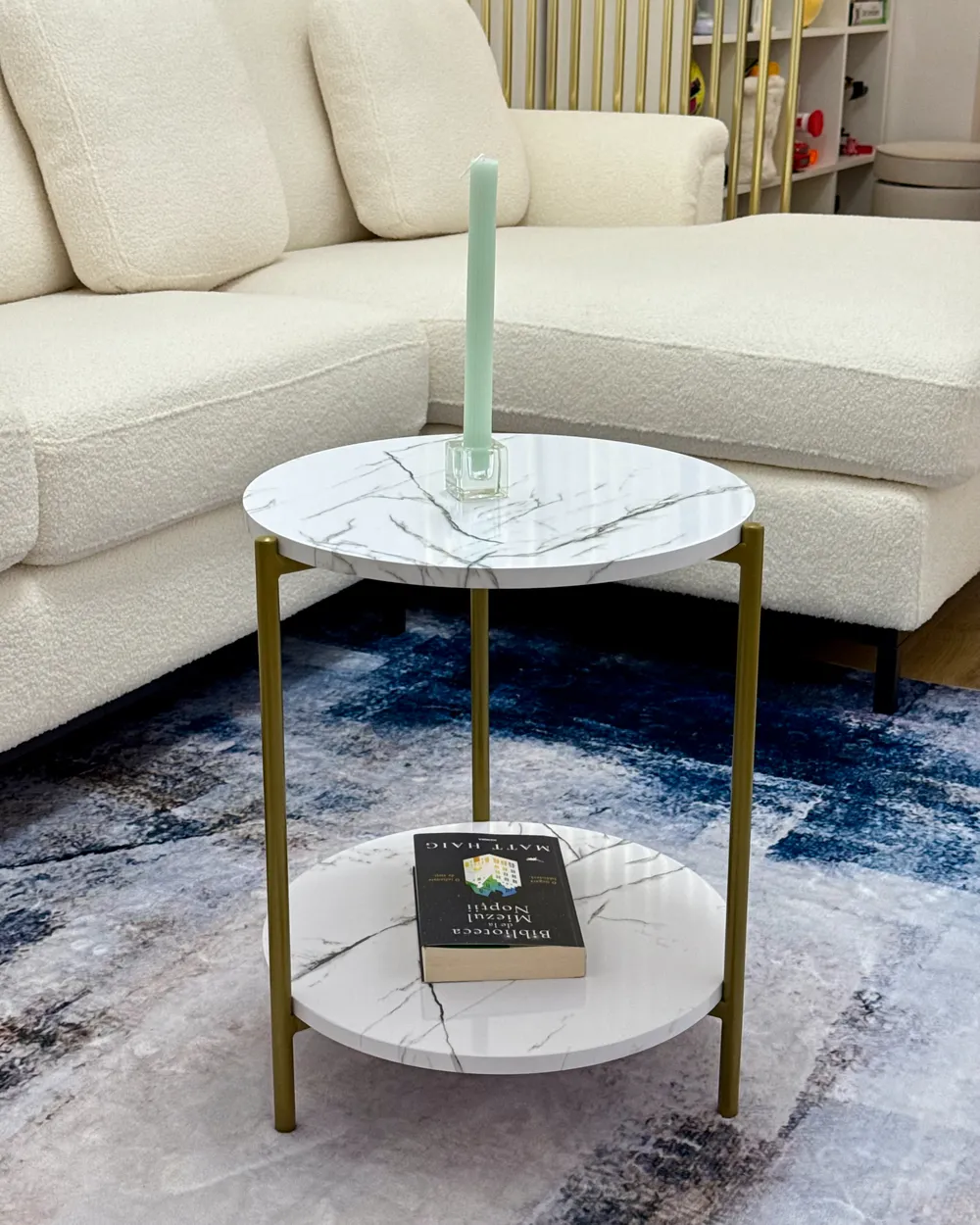 Side Table REVA White Marble_1023874