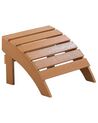 Záhradná stolička s podnožkou farba tíkového dreva ADIRONDACK_809455
