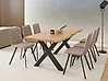 Extending Dining Table BRONSON Brown 140/180 cm 90 cm