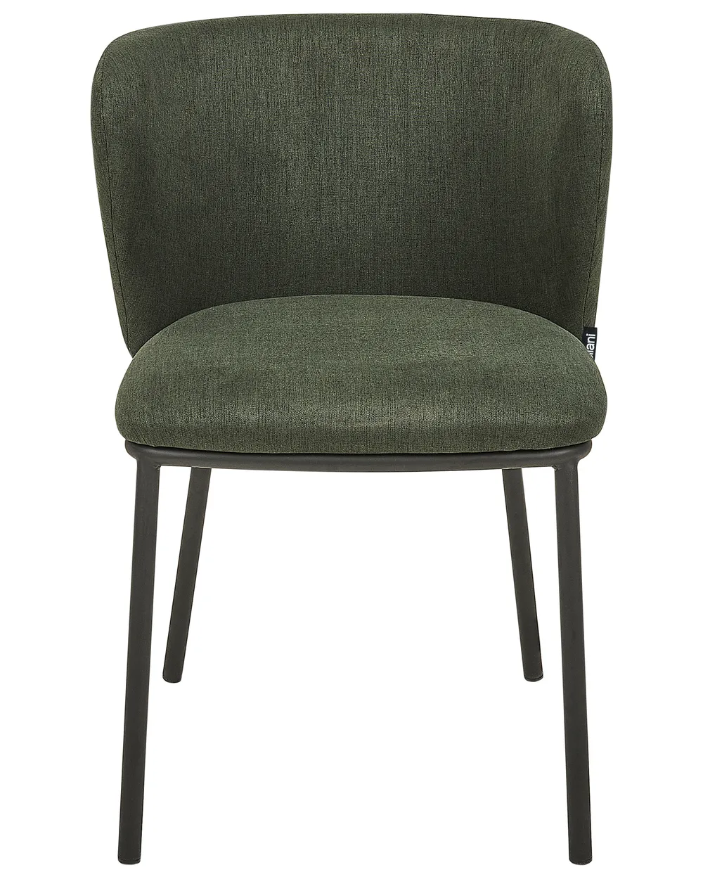 Set di 2 sedie da pranzo MINA Tessuto Verde scuro_872120