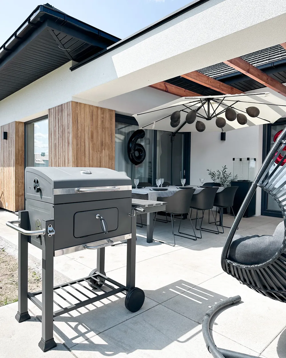 Charcoal BBQ Grill PAVLOF Metal Black_884822