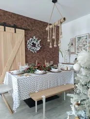 Festone natalizio innevato LED SUNDO 180 cm Bianco_844643