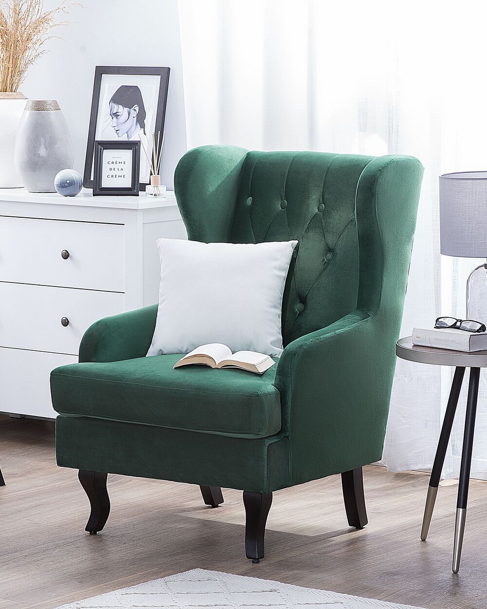 Armchair ALTA Velvet Dark Green Beliani.es