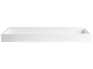 Lavabo sospeso QUENKO 120 x 46 cm Composito minerale Bianco_981256