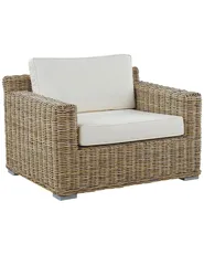 Poltrona da giardino ARDEA Rattan Marrone chiaro_785364