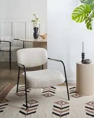 Poltrona AUSVIKA Tessuto Beige chiaro_991923