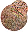 Tappeto cotone multicolore ⌀ 140 cm YENICE_757760