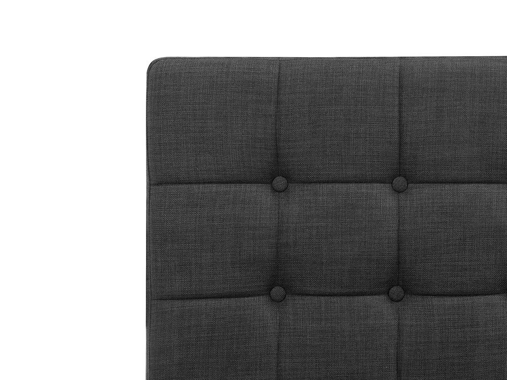 Adjustable Bed Fabric DUKE 90 x 200 cm (EU Single) Dark Grey_734397