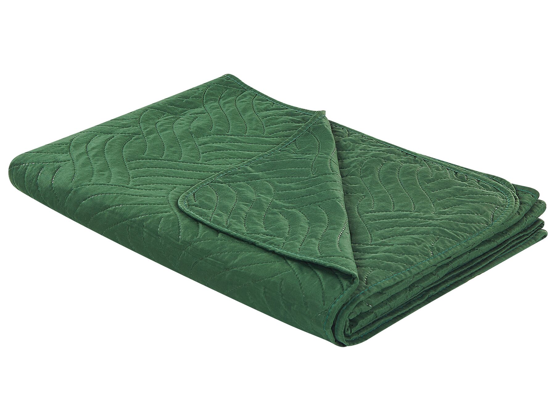 Embossed Bedspread 140 x 210 cm Green BABAK_821850