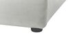 Velvet EU Super King Size Ottoman Bed Light Grey BOUSSE_862576