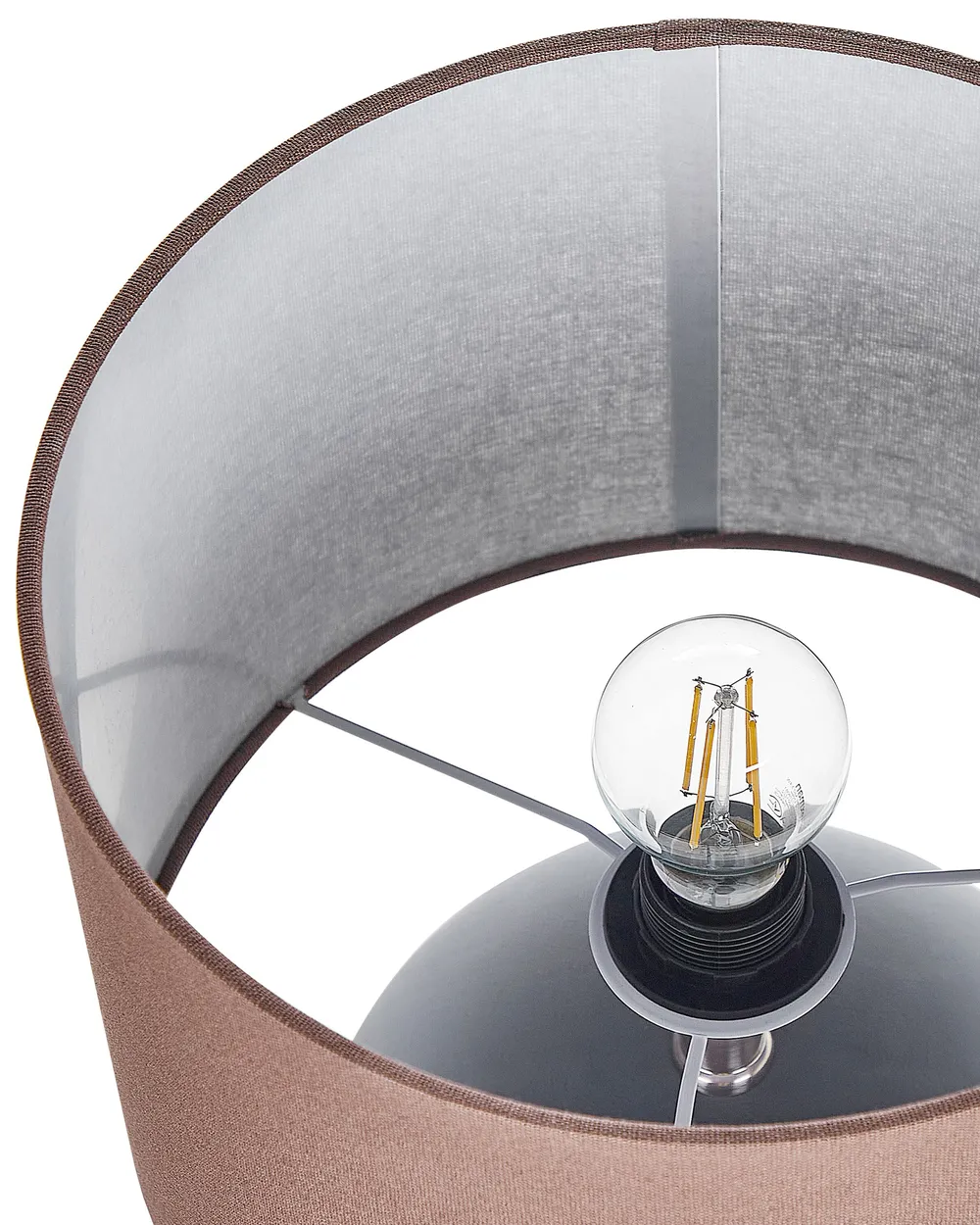 Lampa stołowa AREOSO Ceramika Szary_878721