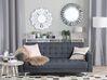 3 Seater Fabric Sofa Bed Dark Grey ABERDEEN_719048