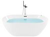 Fristående bubbelbadkar med LED-belysning 170 x 80 cm vit NEVIS_850731