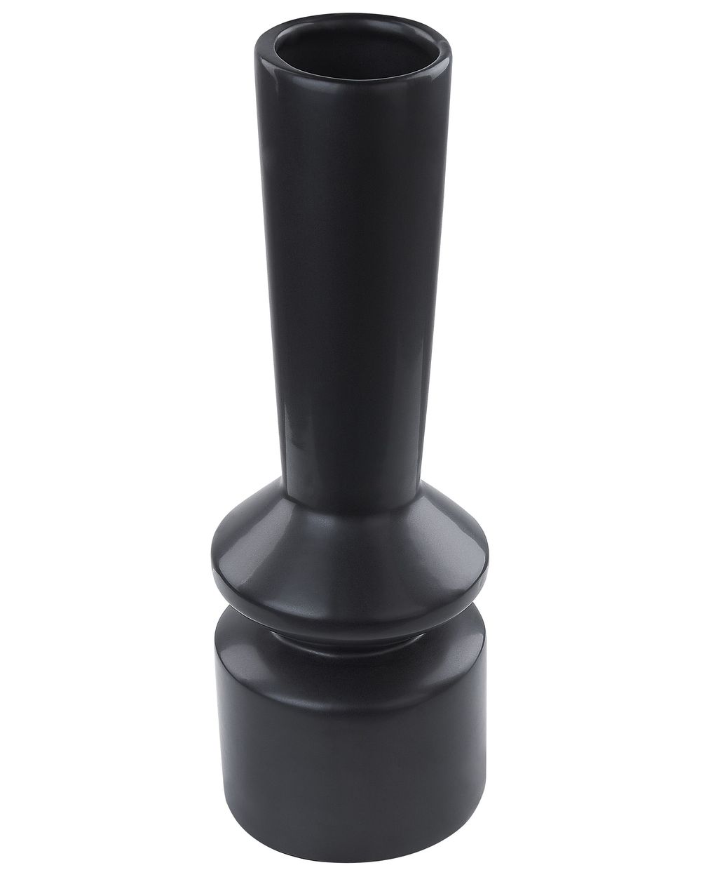 Wazon na kwiaty PEANIA 30 cm Ceramika Czarny