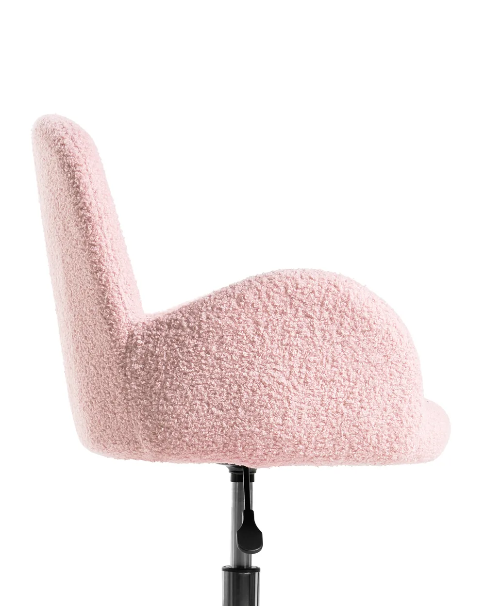 Sedia da scrivania PRIDDY Bouclé Rosa pastello_1101297