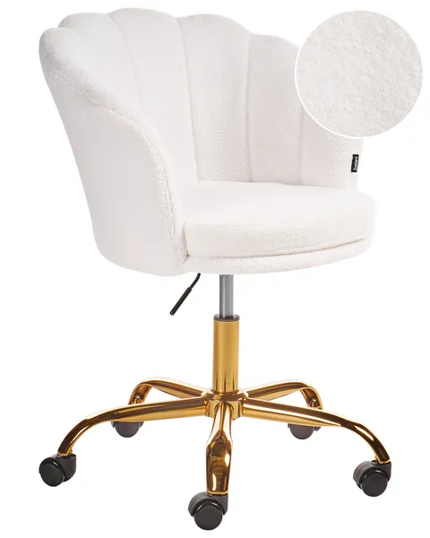 Small desk chair white discount