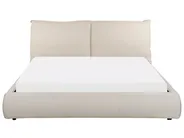 Bett mit Lattenrost Stoff VINAY 160 x 200 cm Beige_880058