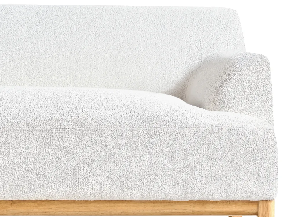 Corner Sofa 3 Seater SOSJO Boucle Off-White Right Hand_941241