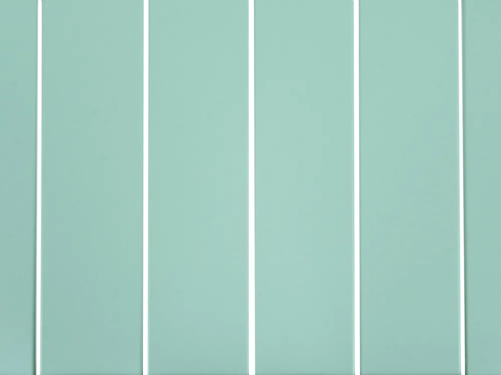 Garden Dining Table TERENZO 160 cm 90 cm Metal Mint Green_1077660