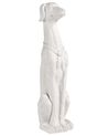 Garden Statue CHART Dog 83 cm White