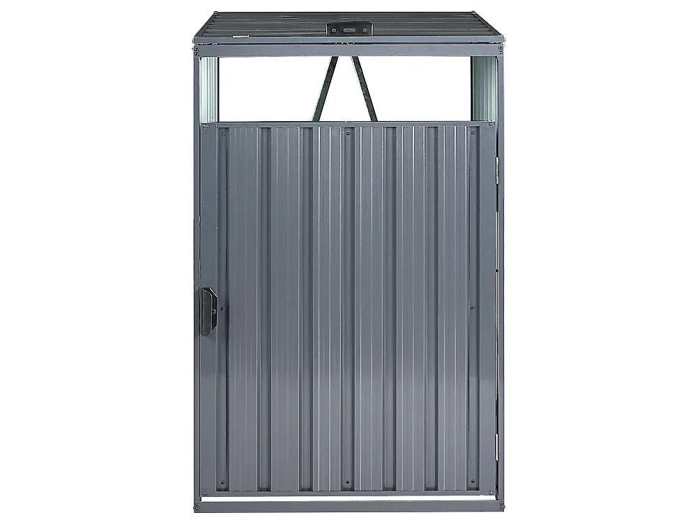Abrigo para caixote do lixo 240 L PERINALDO Metal Cinzento grafite_1185034