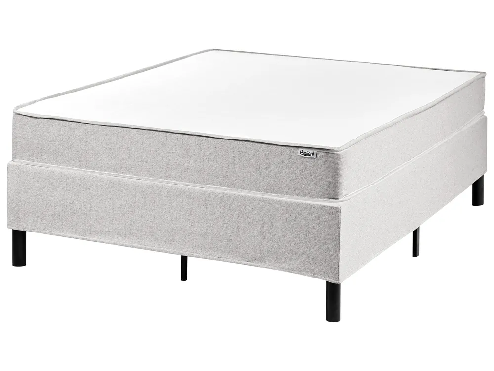 Divan Bed Fabric COUNTESS 120 x 200 cm (EU Small Double) Light Grey_1054526