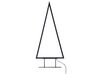 Set of 2 LED Decorative Christmas Trees Black LOPPI_812548