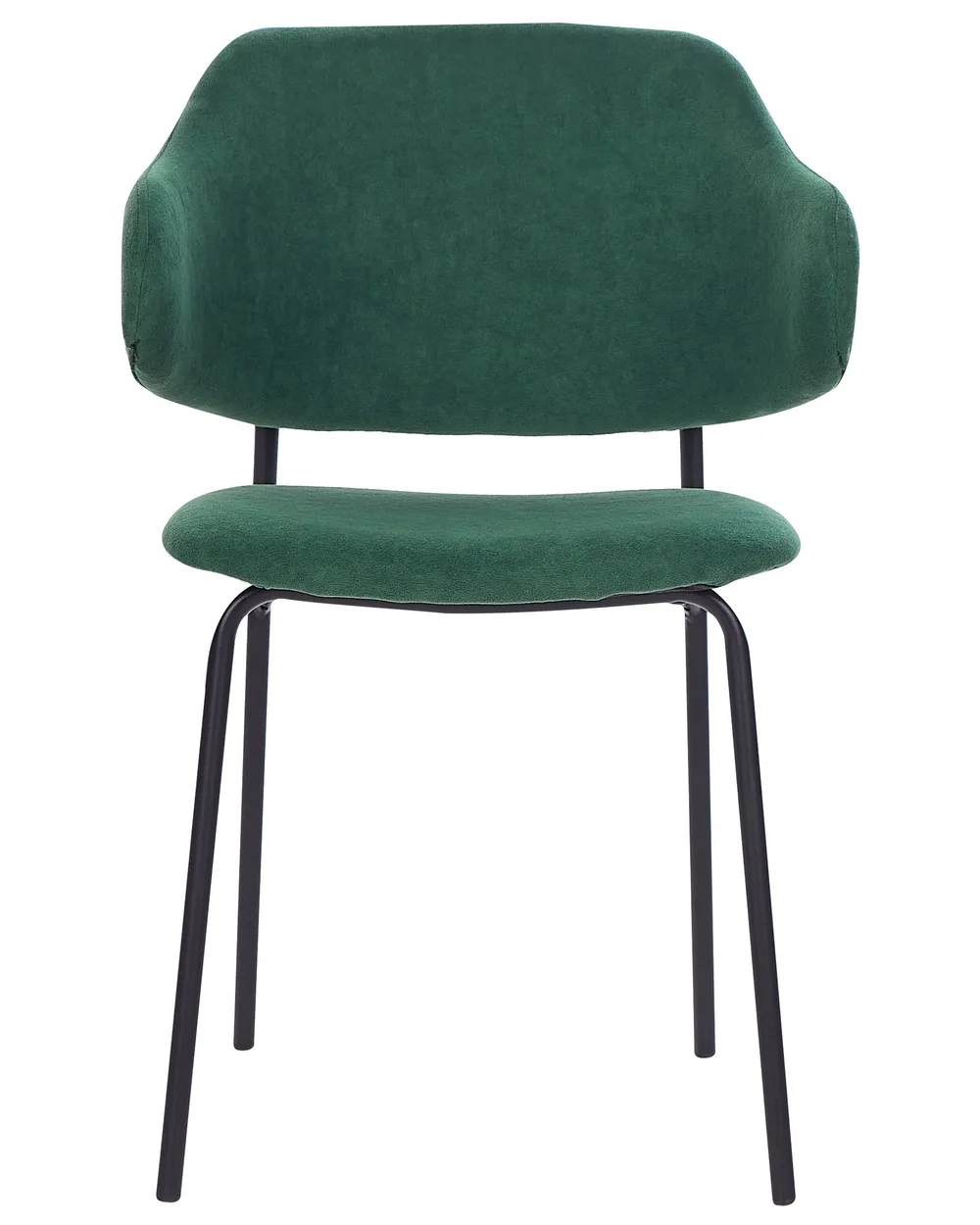 Set of 2 Dining Chairs KENAI Dark Green_874474