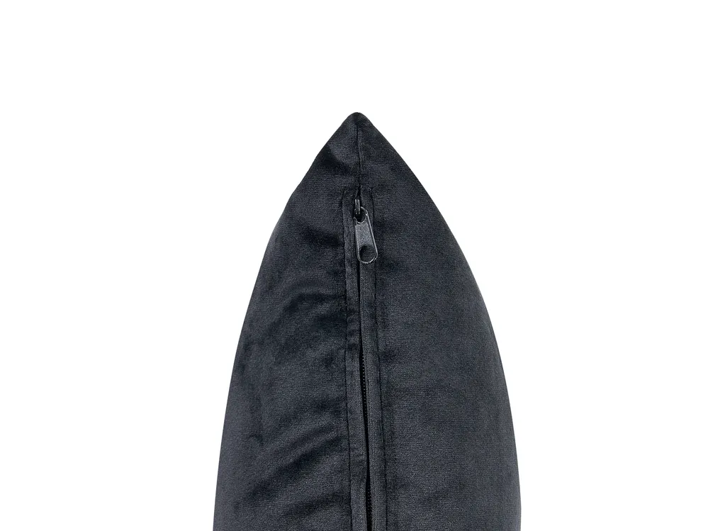Left-Hand Chaise Longue MERI with Storage Velvet Black_914238