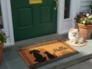 Doormat MARAGANG Natural 60 x 90 cm Cat Dog Coir_1013264