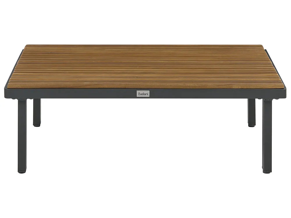 Kerti dohányzóasztal FIVIZZANO 70 cm 90 cm Akácfa Sötétszürke_1150987