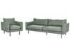 Conjunto de sofás 4 lugares em tecido verde claro VINTERBRO_906779