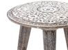 Set di 2 tavolini legno di mango scuro e bianco sporco BARJU_851906