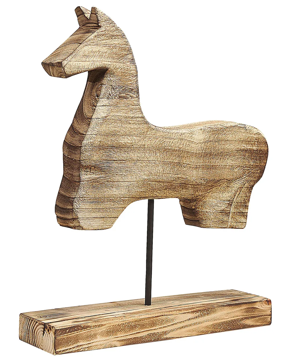 Figurine Horse COLIMA Paulownia Wood Light Brown
