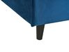 Bekleding fluweel donkerblauw 140 x 200 cm voor bed FITOU_876102