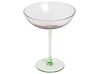 Set of 4 Martini Glasses 25 cl Pink and Green DIOPSIDE_912641