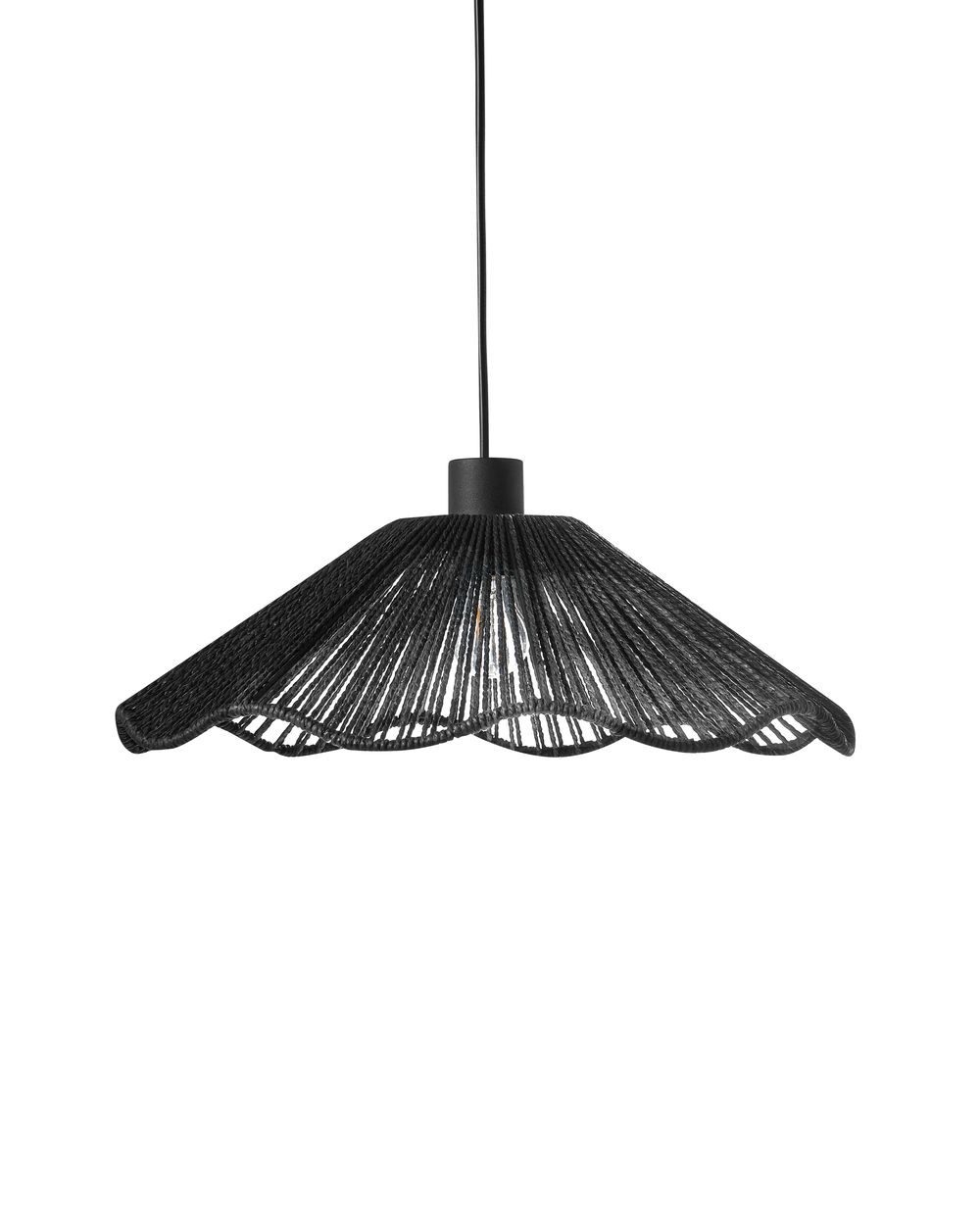 Lampe suspension MIGORI Papier Noir