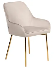 Set di 2 sedie da pranzo LOVERNA Velluto Beige_963105