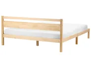 Łóżko Drewno sosnowe MERCURER 180 x 200 cm Jasnobrązowy_1109789