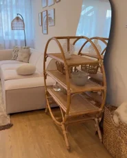 3 Tier Shelving Unit TUVALU II 109 cm Rattan Natural_969467