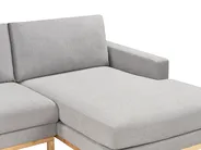 Corner Sofa 4 Seater SIGGARD Fabric Grey Left Hand_944544