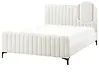Bed Boucle LUNAN 140 x 200 cm (EU Double) Off-White