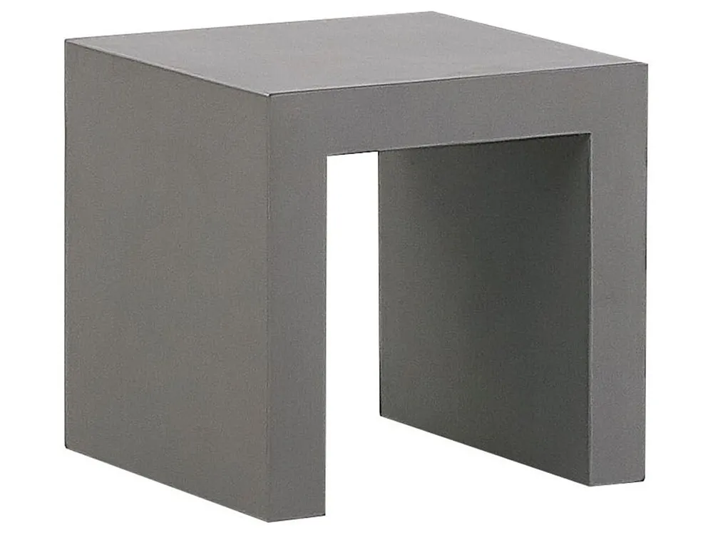 Zestaw ogrodowy z ławkami i stołkami dla 6 osób TARANTO Beton Szary_775886