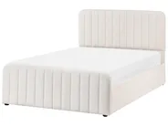 Ottoman Bed LUNAN Boucle White 120 x 200 cm (EU Small Double)_1048276