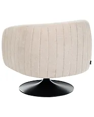 Poltrona giratória NORAGER Tecido Creme claro_1165189