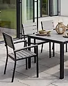 Set of 6 Garden Chairs COMO Grey