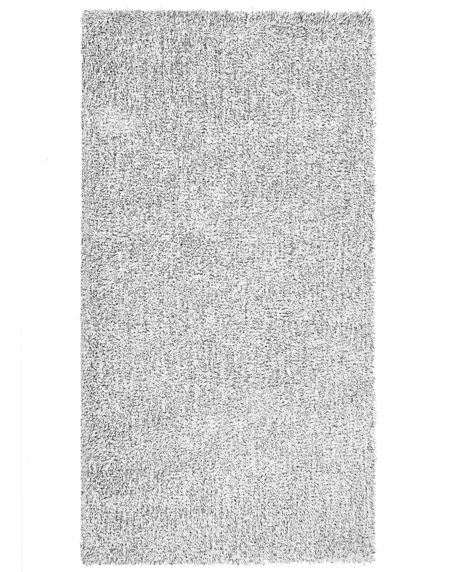 Vloerkleed polyester grijs gemêleerd 80 x 150 cm DEMRE_683479